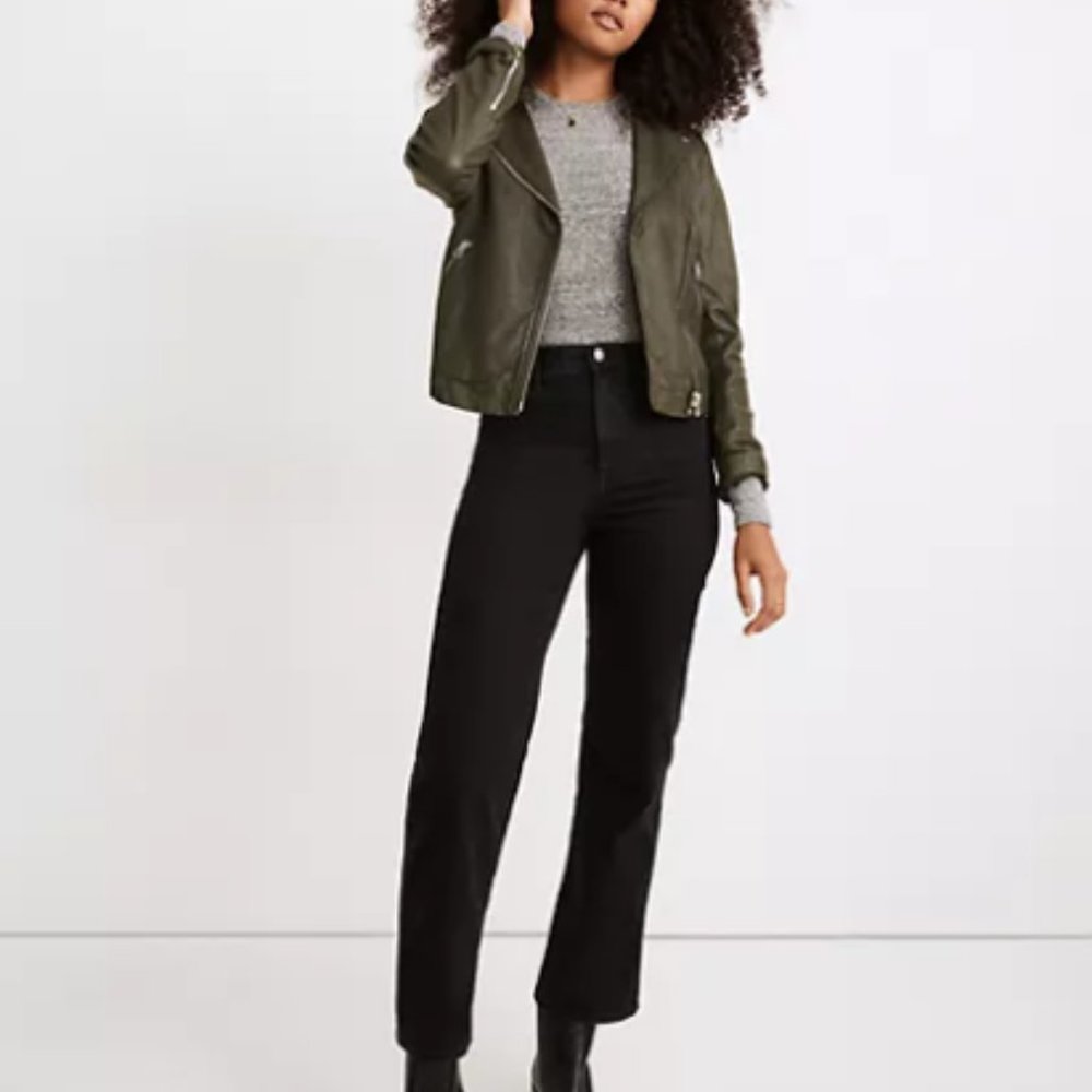 Madewell Slim Wide-Leg Jeans, Lunar Wash.